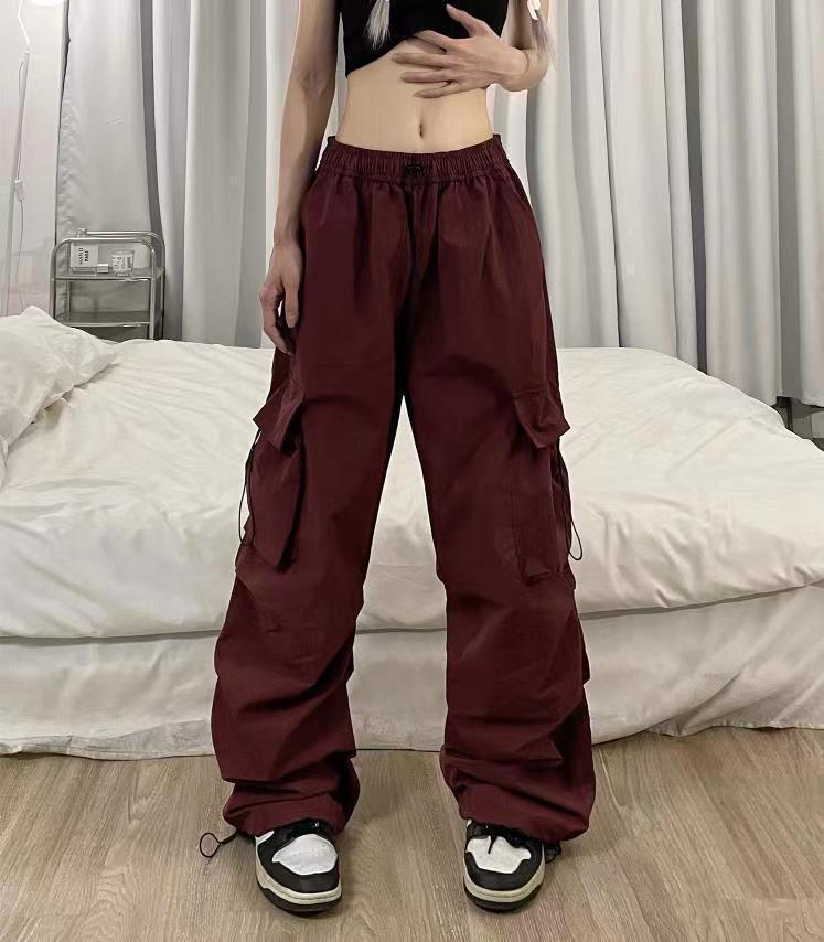 Men's Cargo Pants Wide Tunnel Drawstring