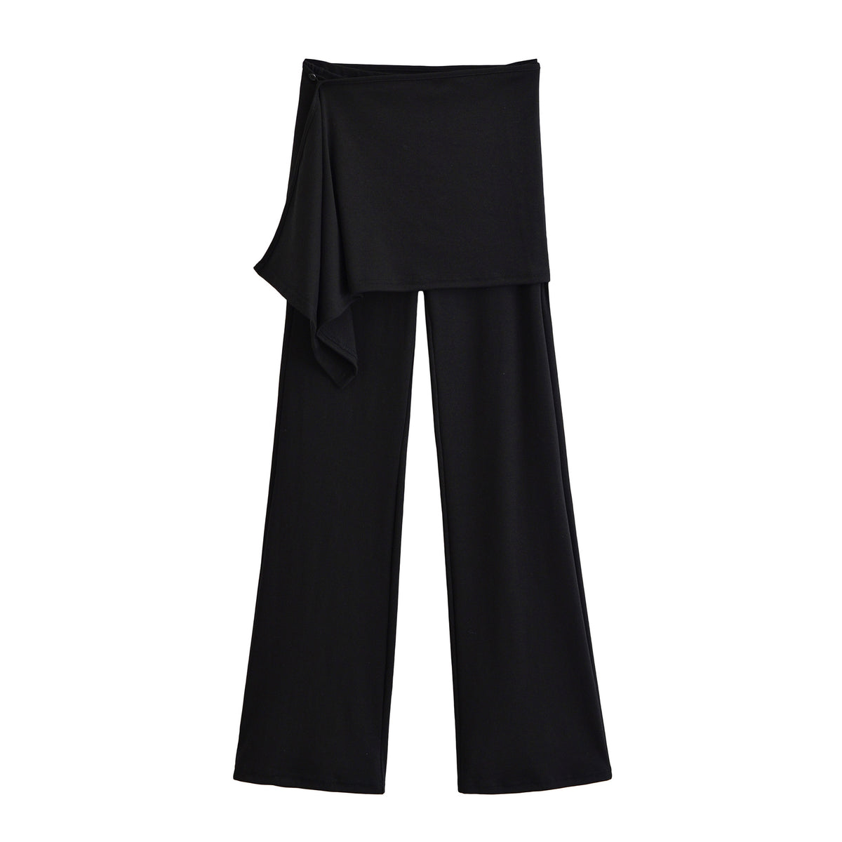 Ladies Palazzo Pants with Wrap Skirt Detail and Wide Leg EVA-US