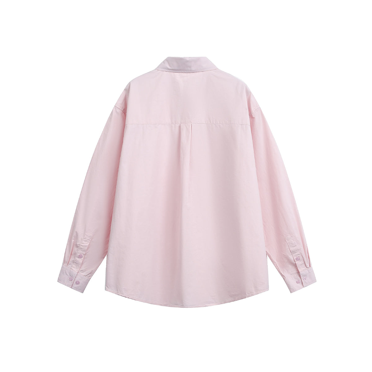 Women Oversize Casual Shirt with Drop Shoulder and Chest Pocket EVA-US