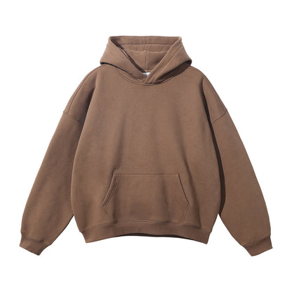 Unisex loose-fitting hoodie made of organic cotton with kangaroo pocket EVA-US
