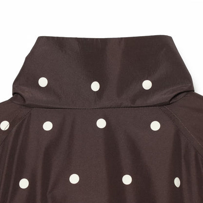 Women's Dotted Lightweight Transition Jacket with Funnel Collar and Elastic Hem EVA-US