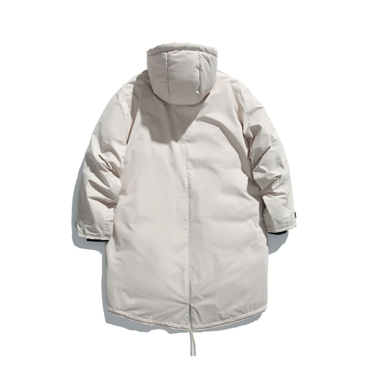 Men's Long Insulated Functional Parka with Stand-Up Collar and Drawstring Hem EVA-US