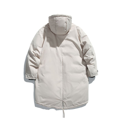 Men's Long Insulated Functional Parka with Stand-Up Collar and Drawstring Hem EVA-US