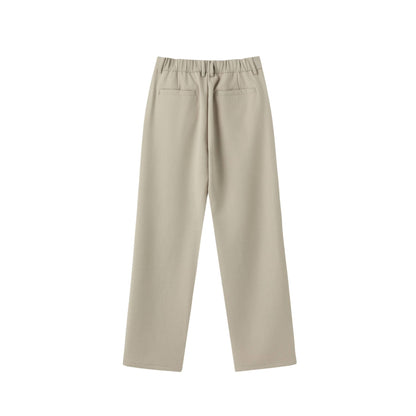 Women's wide pleated trousers with a high waist and classic waistband detail EVA-US