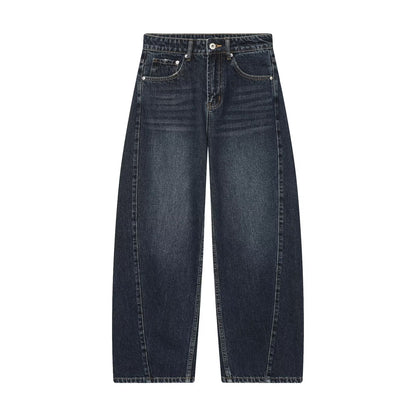 Women’s cropped wide-cut jeans with high waist and front seam details EVA-US