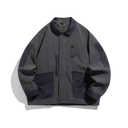 Unisex utilitarian field blouson jacket with multiple pockets and D-ring EVA-US
