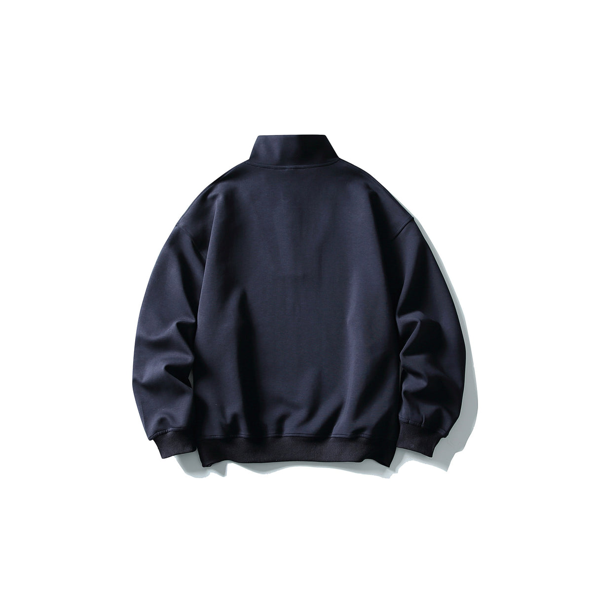 Unisex Relaxed-Halfzip-Sweatshirt with high collar and raglan seam