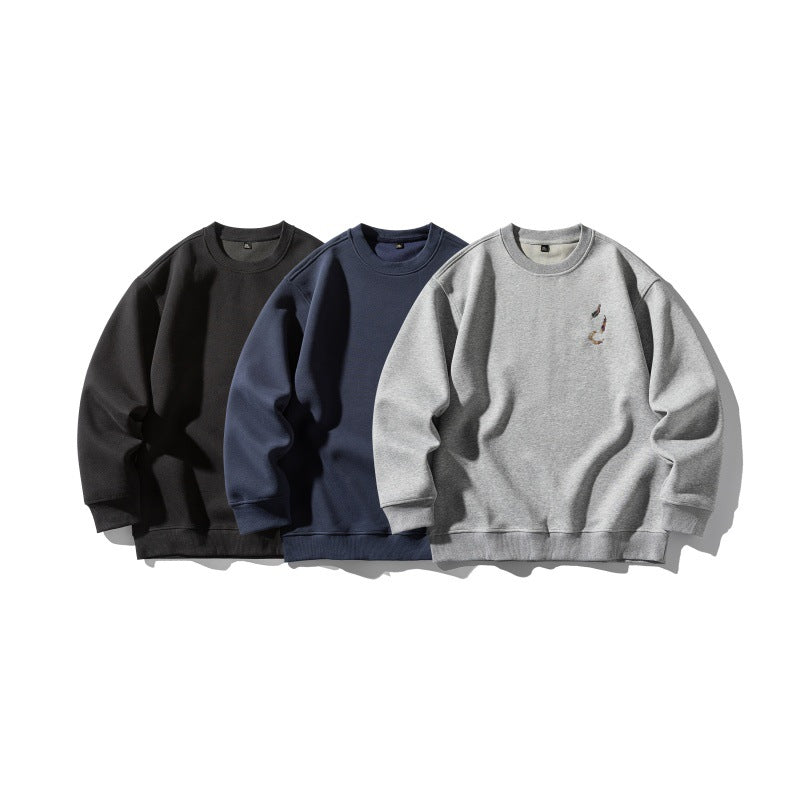 Unisex Oversized Sweatshirt with subtle Koi embroidery EVA-US