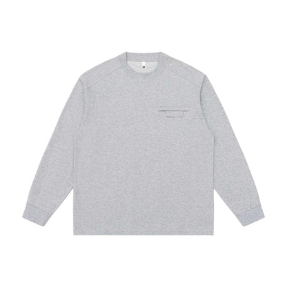 Unisex Oversize Sweatshirt with raglan sleeves and concealed chest flap EVA-US