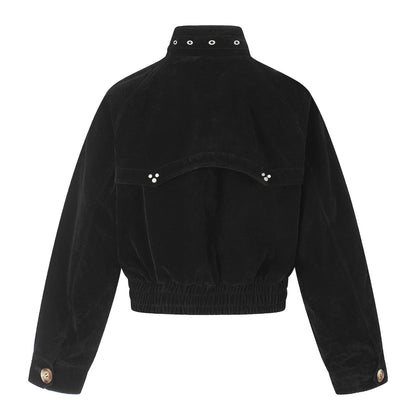Men's Suede Bomber Jacket in Pilot Style EVA-US