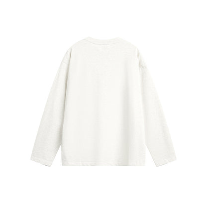 Unisex Oversize-Longsleeve shirt with illustrative bike print and relaxed silhouette EVA-US