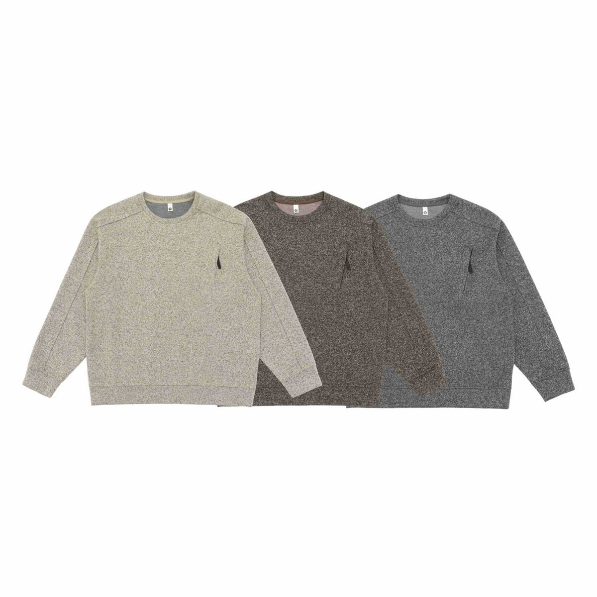Unisex Structured Round Neck Sweatshirt with Raglan Sleeves and Ribbed Hem EVA-US