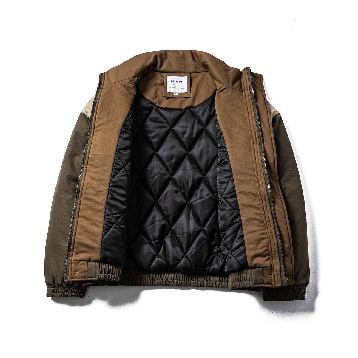 Men's short-cut utility field jacket with high standing collar and large flap pockets EVA-US