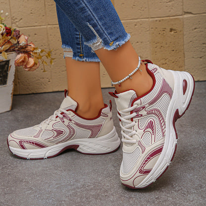 Women Sports Sneakers with Breathable Mesh Design and Cushioning Sole EVA-US