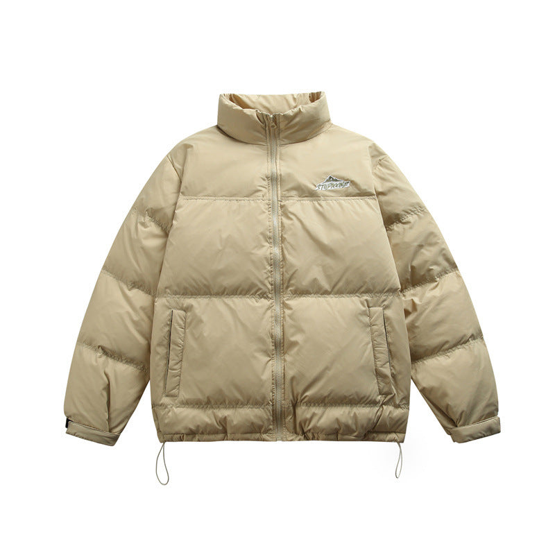 Unisex Boxy-padded thermal jacket with drawstring hem and stand-up collar EVA-US