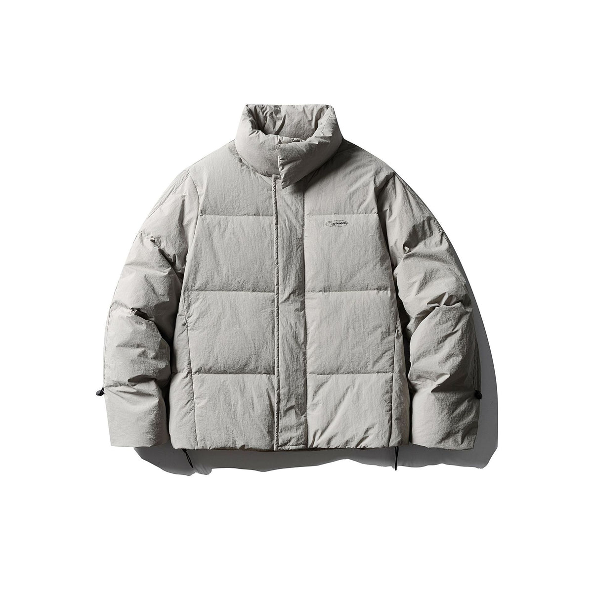 Men's Short Boxy Puffer with Padded Cushion Collar and Windproof Outer Shell EVA-US