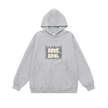 Unisex Oversized Hoodie with Kangaroo Pocket and Distinctive Front Print EVA-US