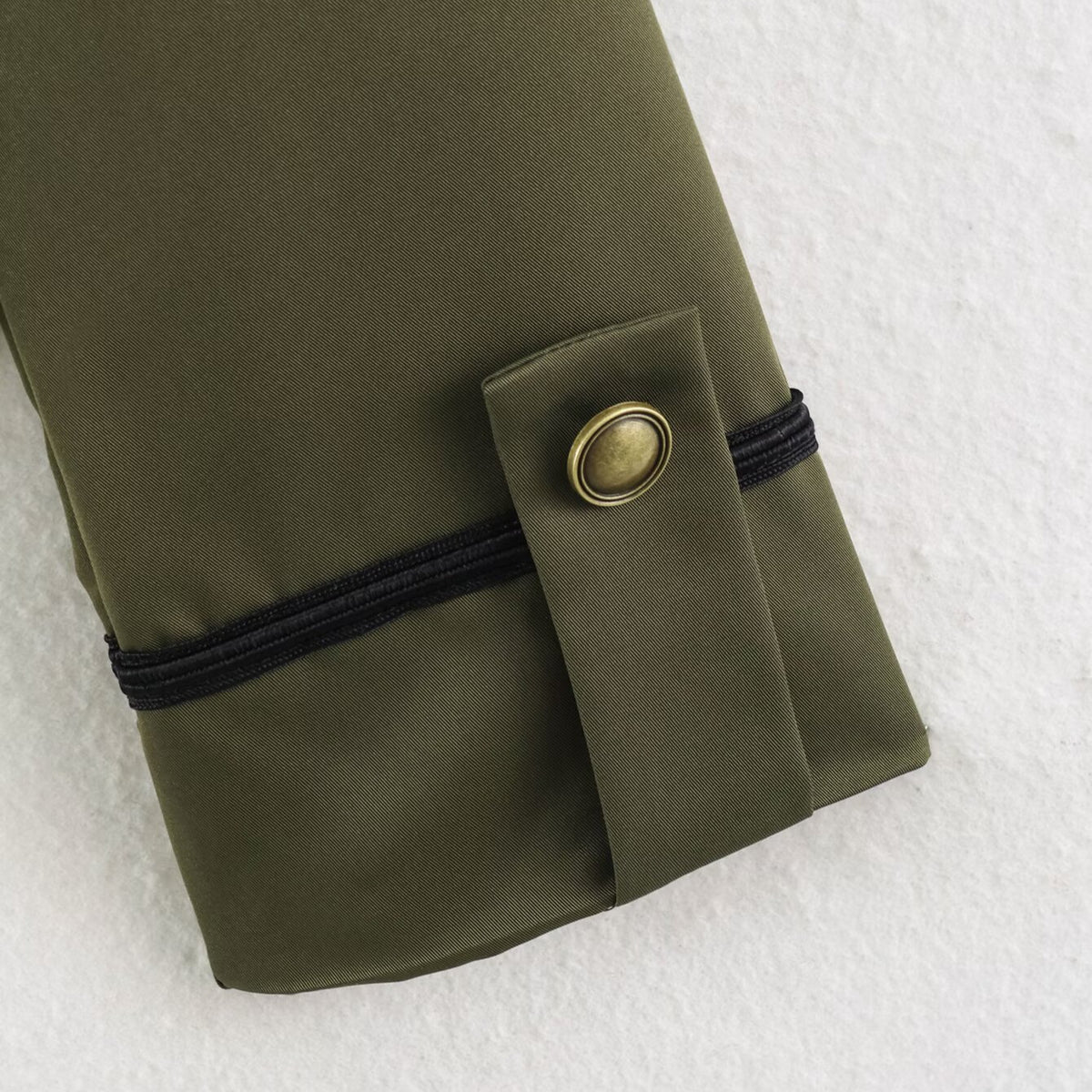 Women's Cropped Jacket in Sailor-Military Mix with Decorative Cords and Brass Buttons EVA-US