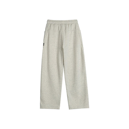 Women's Wide Culotte Jogging Pants with Elastic Waistband, Drawstring, and Decorative Contrast Seams EVA-US