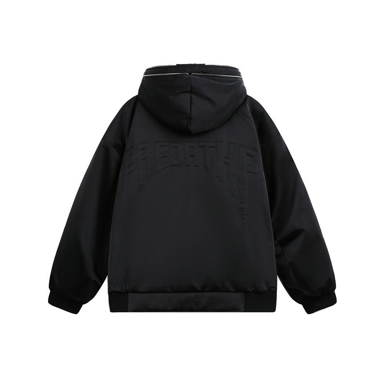 Men's Padded Hooded Bomber Jacket with Thermal Lining EVA-US