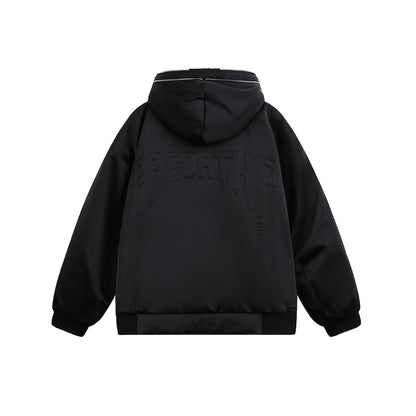 Men's Padded Hooded Bomber Jacket with Thermal Lining EVA-US