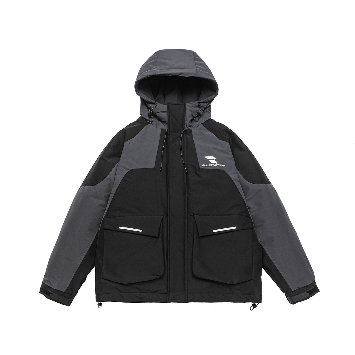 Men's Urban Tech Parka with utility pockets, reflective details, and adjustable hem EVA-US