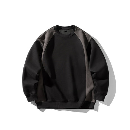 Unisex Oversize Sweatshirt with raglan sleeves and textured side panels EVA-US
