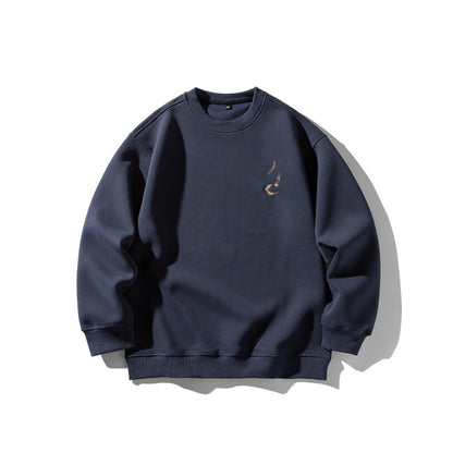 Unisex Oversized Sweatshirt with subtle Koi embroidery EVA-US