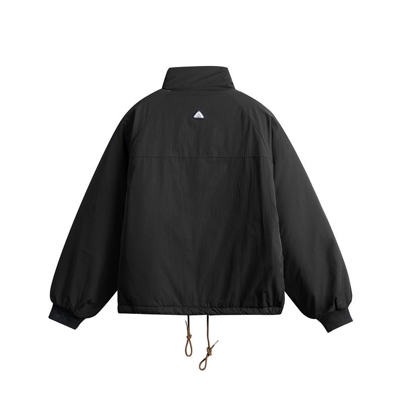 Unisex Short cut boxy padded jacket with drawstring and raglan sleeves EVA-US
