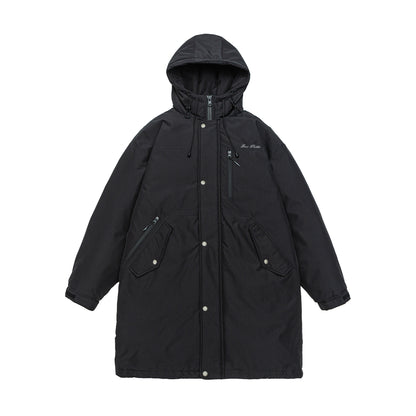 Men's warmer windproof parka with hood, quilted lining and front pockets EVA-US