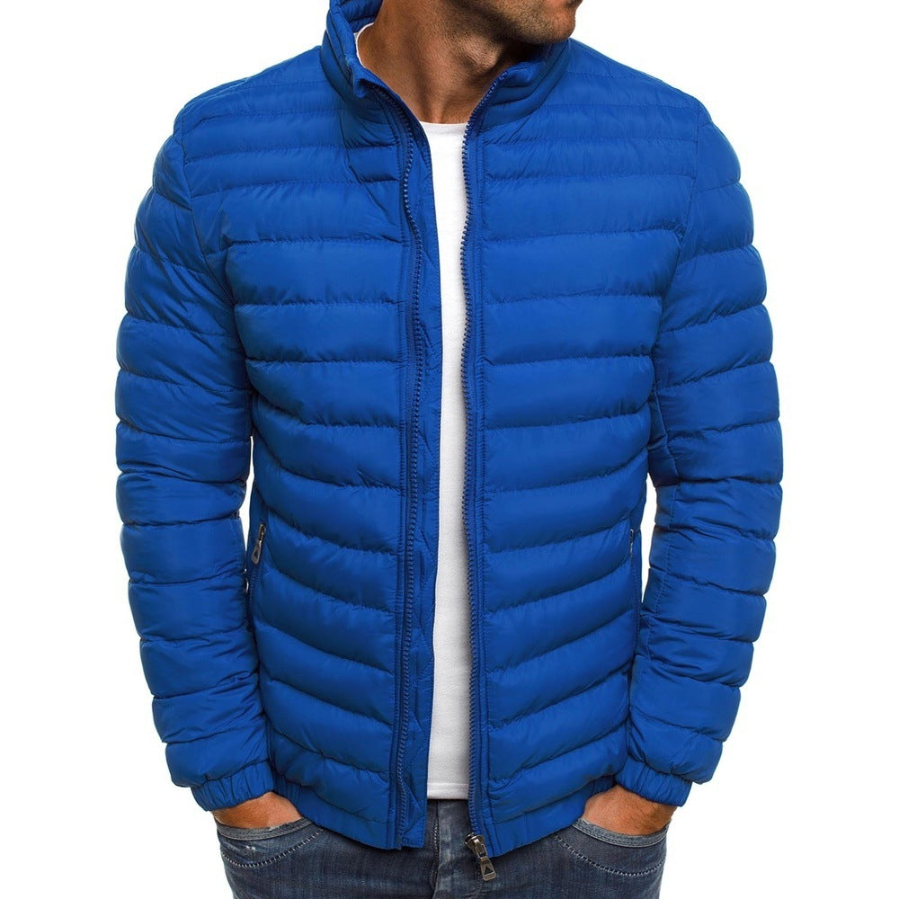 Men's lightweight quilted jacket with high collar and optimal insulation EVA-US