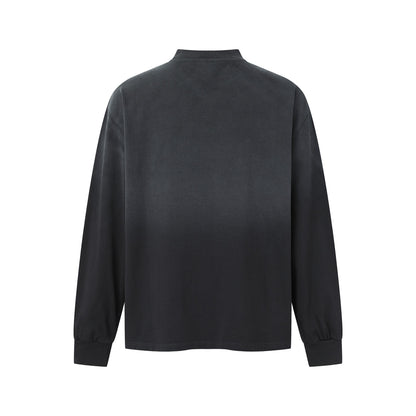 Unisex Oversize Sweatshirt with Mock Neck and Statement Print EVA-US