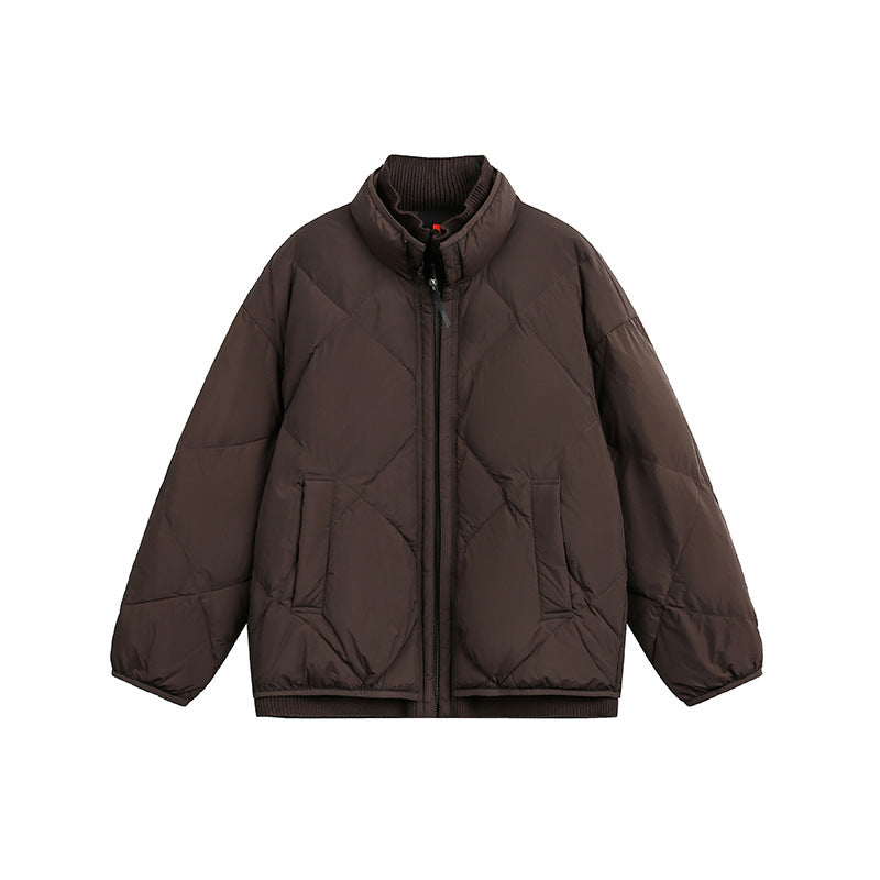 Unisex Boxy padded winter jacket with stand-up collar and ribbed cuffs EVA-US