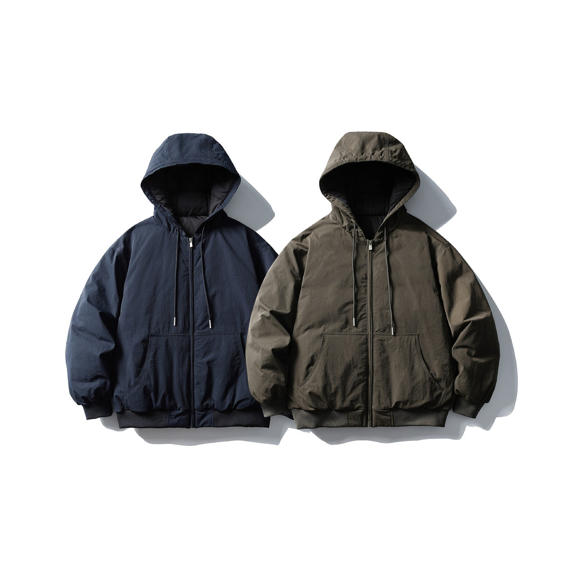 Unisex Boxy padded hoodie with kangaroo pocket and ribbed cuffs EVA-US