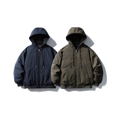 Unisex Boxy padded hoodie with kangaroo pocket and ribbed cuffs EVA-US