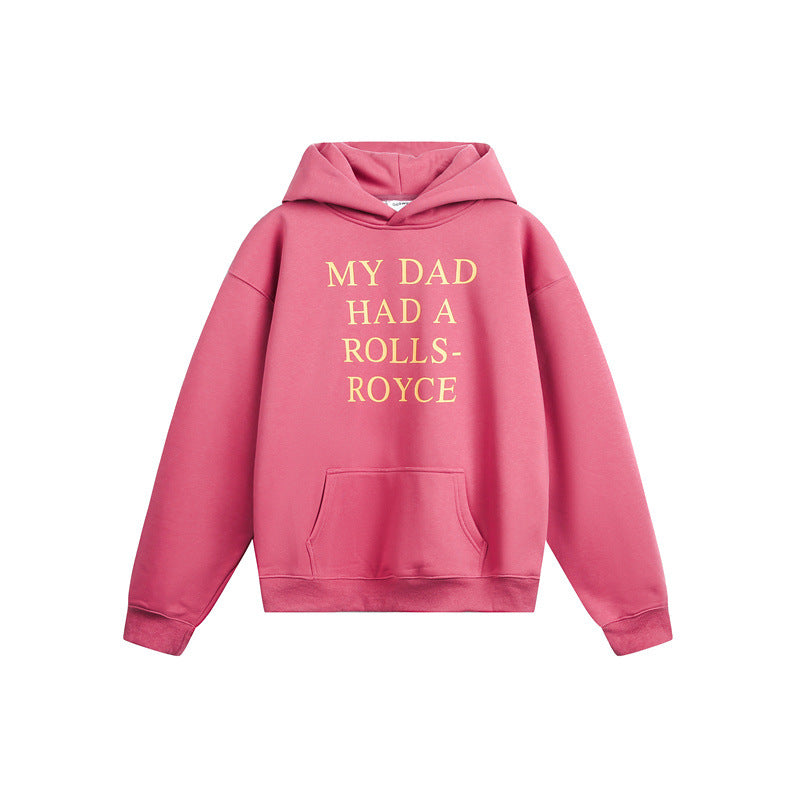 Women's hoodie with statement print and oversized cut EVA-US