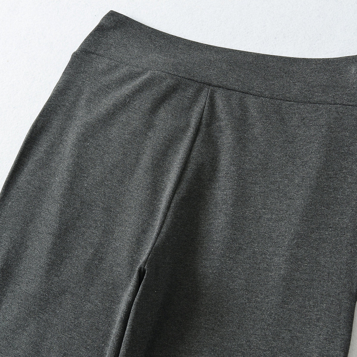 Women's Wide Jersey Lounge Pants with Folded Waistband and Drawstring EVA-US