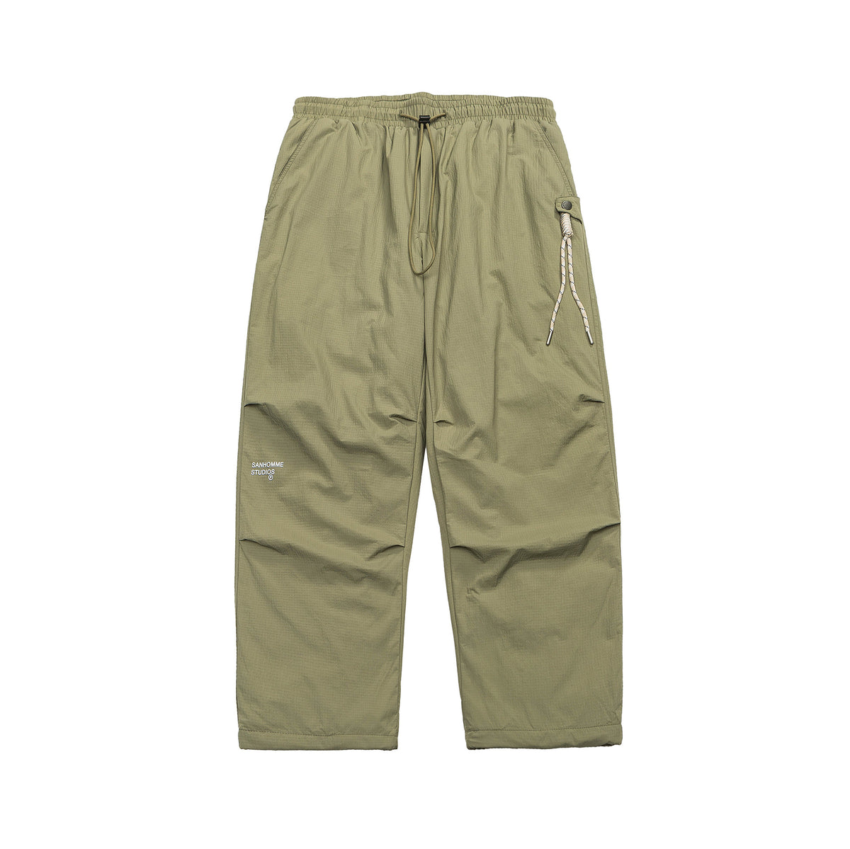 Men's Lightweight Ripstop Cargo Pants with Elastic Waistband and Utility Pocket EVA-US