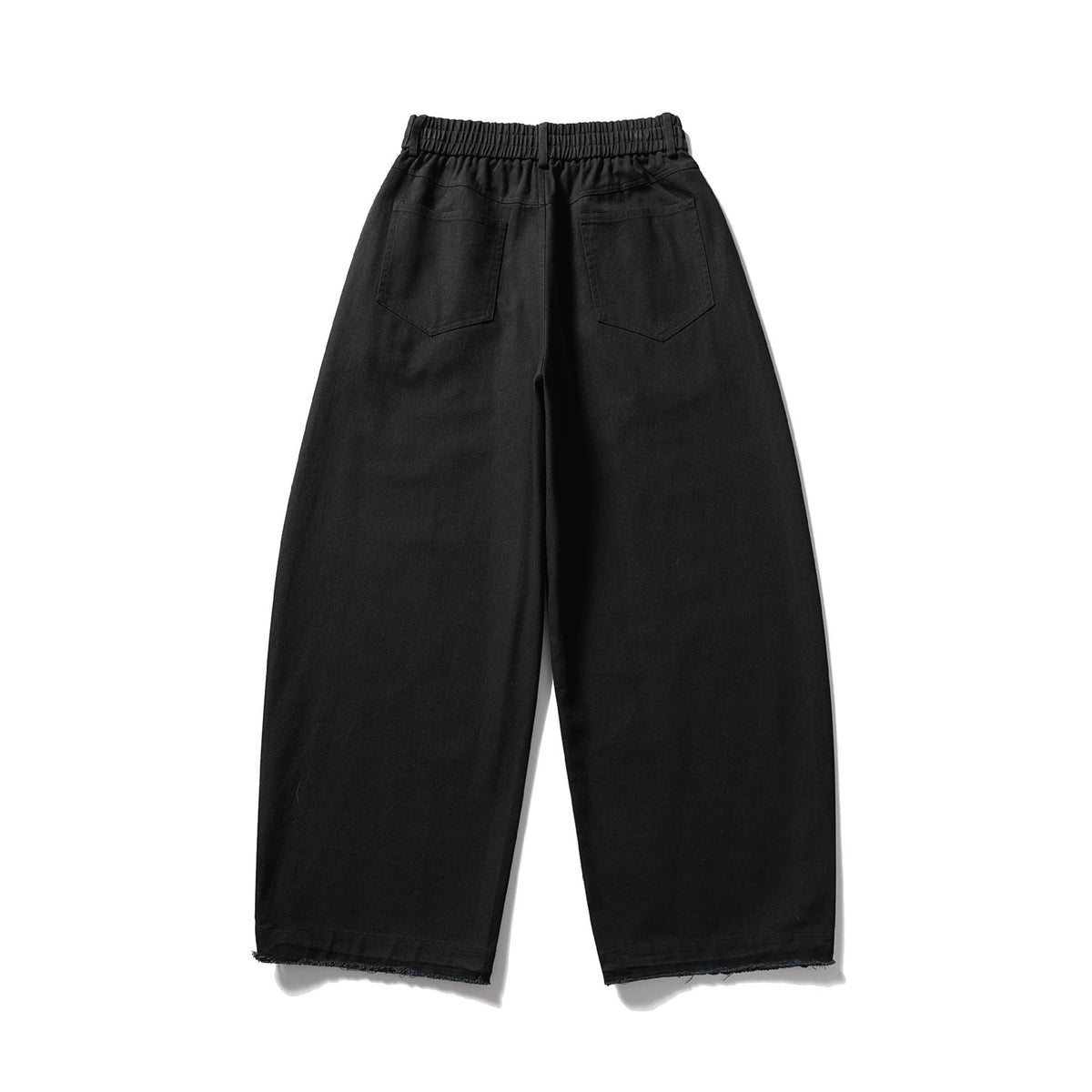 Women culotte pants in a wide cut with elastic waistband and drawstring EVA-US