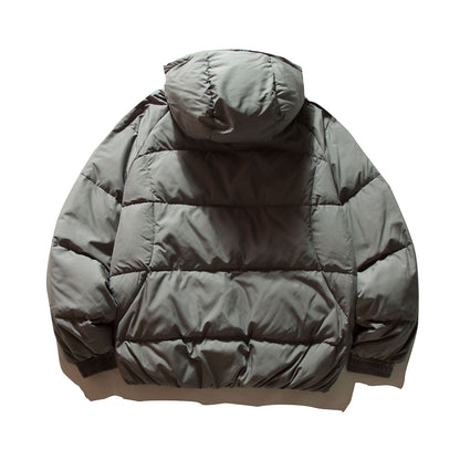 Men's Voluminous Padded Jacket with Thermo Insulation and High Hood EVA-US