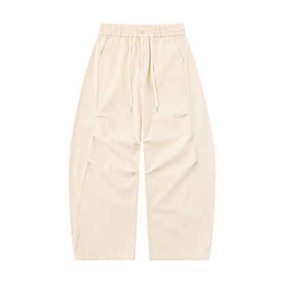 Women's Wide Cargo Bermuda with Drawstring Waist and Patch Pockets EVA-US