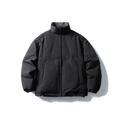 Men's Quilted Thermal Insulation Jacket with High Stand Collar EVA-US