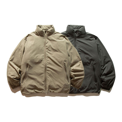 Men's short blouson with light thermal padding, high stand-up collar and elastic cuffs EVA-US
