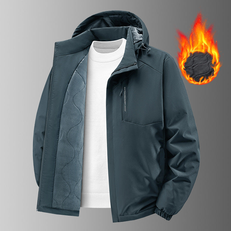 Women's insulated thermal winter jacket with hood and soft fleece lining EVA-US