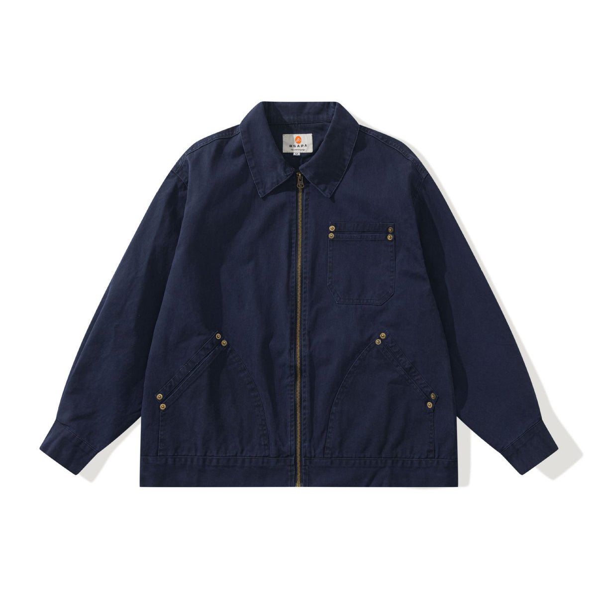 Unisex Boxy-Worker jacket made of durable twill with metal zipper and multitasking pockets EVA-US