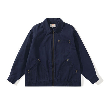 Unisex Boxy-Worker jacket made of durable twill with metal zipper and multitasking pockets EVA-US