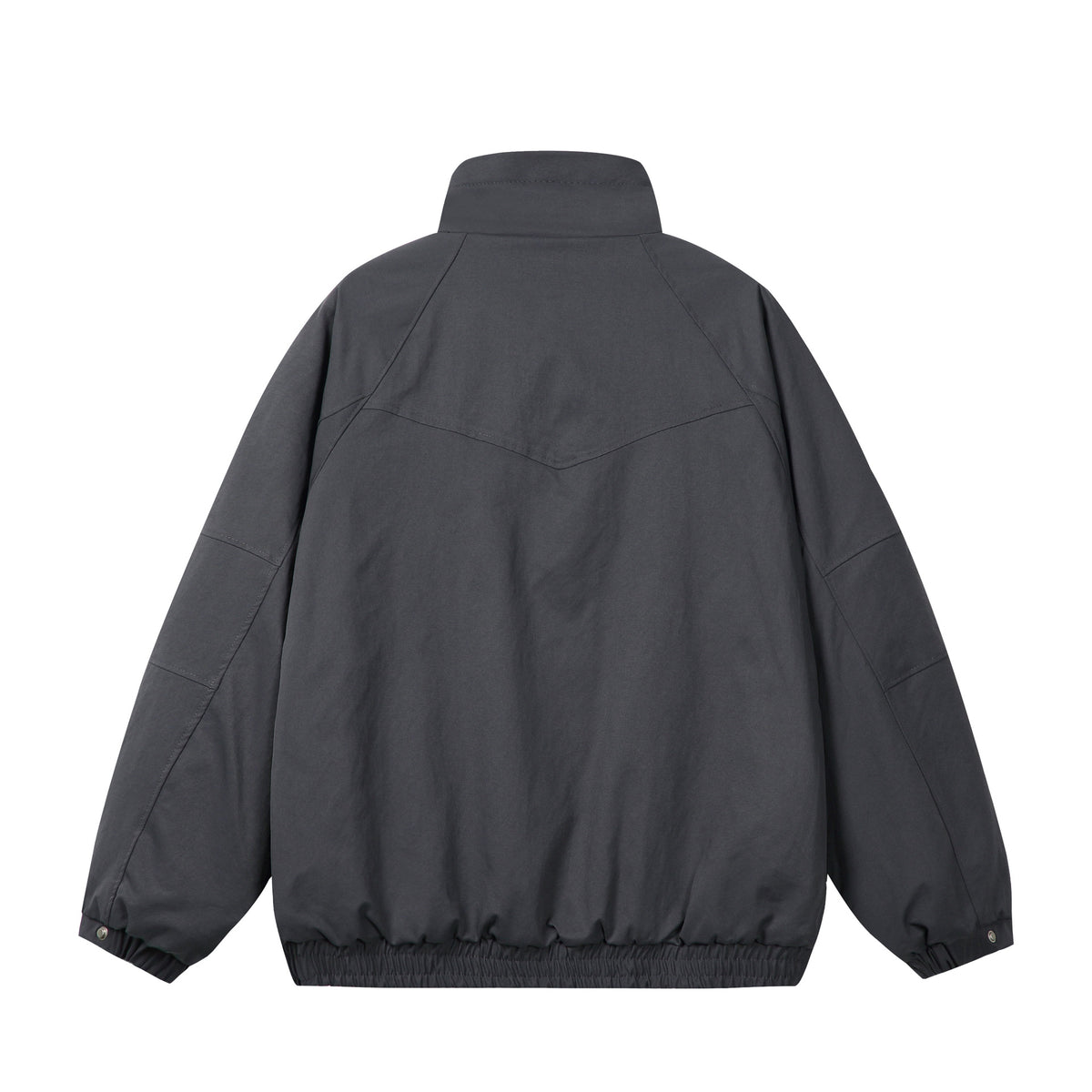 Unisex Short Cut Boxy Puffer Jacket with High Collar and Teddy Lining EVA-US