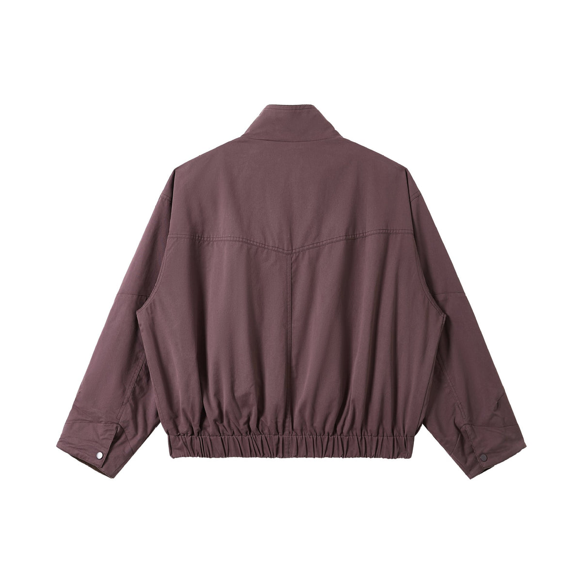 Unisex Short-Cut Utility-Field Blouson with Funnel Collar and Large Flap Pockets EVA-US