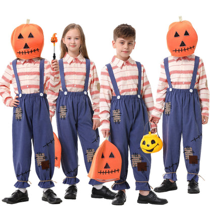 Children's Costume as Pumpkin Farmer EVA-US