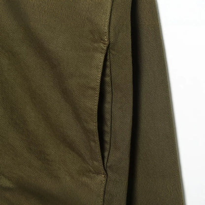 Women's Short Military-inspired Jacket with Stand Collar, Decorative Button Plackets and Full Zip EVA-US